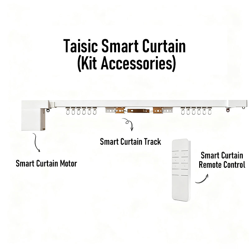Mini Smart Curtain Motor Electric Curtain Automatic System Rail Rod Support Alexa Alice Google Assistant Smartthings Tuya Zigbee
