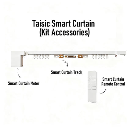 Mini Smart Curtain Motor Electric Curtain Automatic System Rail Rod Support Alexa Alice Google Assistant Smartthings Tuya Zigbee