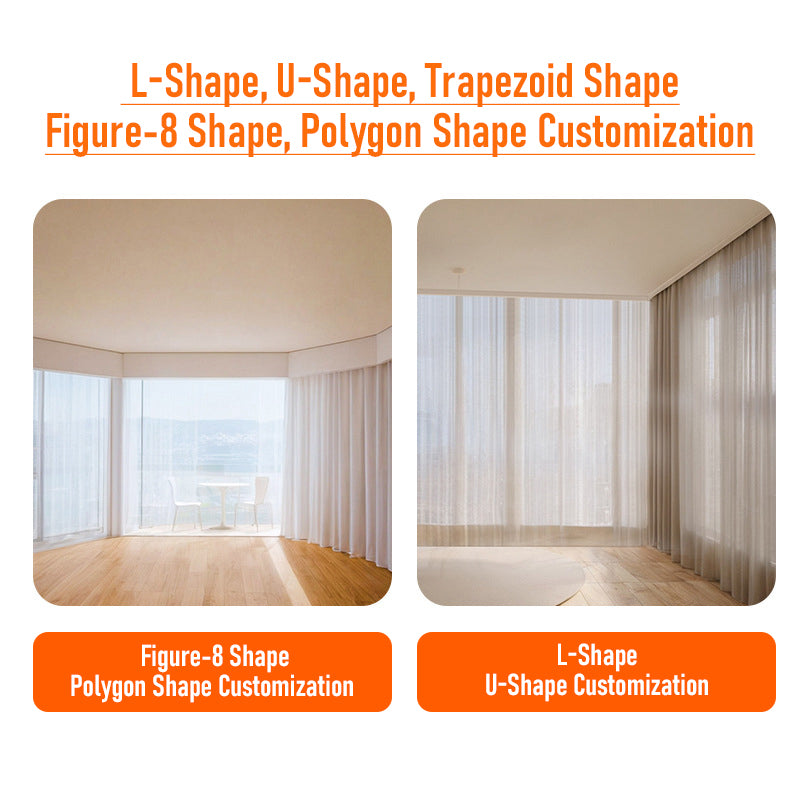 Mini Smart Curtain Motor Electric Curtain Automatic System Rail Rod Support Alexa Alice Google Assistant Smartthings Tuya Zigbee