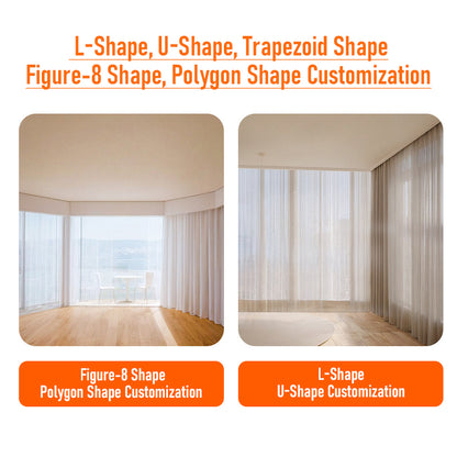 Mini Smart Curtain Motor Electric Curtain Automatic System Rail Rod Support Alexa Alice Google Assistant Smartthings Tuya Zigbee